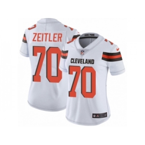 Women's Nike Cleveland Browns #70 Kevin Zeitler Vapor Untouchable Limited White NFL Jersey