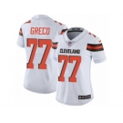 Women's Nike Cleveland Browns #77 John Greco Vapor Untouchable Limited White NFL Jersey