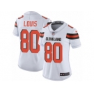 Women's Nike Cleveland Browns #80 Ricardo Louis Vapor Untouchable Limited White NFL Jersey