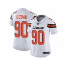 Women's Nike Cleveland Browns #90 Emmanuel Ogbah Vapor Untouchable Limited White NFL Jersey