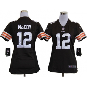nike women nfl jerseys cleveland browns #12 mccoy brown[nike]