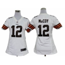 nike women nfl jerseys cleveland browns #12 mccoy white[nike]