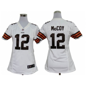 nike women nfl jerseys cleveland browns #12 mccoy white[nike]