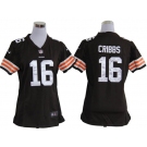 nike women nfl jerseys cleveland browns #16 joshua cribbs brown[nike]