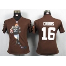 nike women nfl jerseys cleveland browns #16 joshua cribbs brown[portrait fashion]