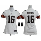 nike women nfl jerseys cleveland browns #16 joshua cribbs white[nike]