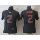 nike women nfl jerseys cleveland browns #2 manziel black[nike impact limited]