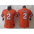 nike women nfl jerseys cleveland browns #2 manziel orange[nike limited]