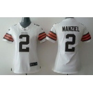 nike women nfl jerseys cleveland browns #2 manziel white[nike]