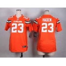 nike women nfl jerseys cleveland browns #23 joe haden orange[nike][new style