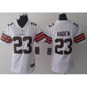 nike women nfl jerseys cleveland browns #23 joe haden white[nike]