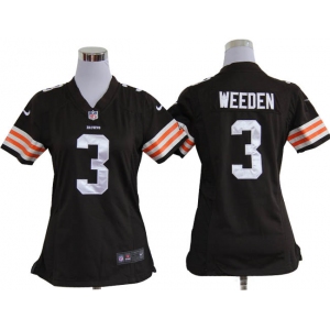 nike women nfl jerseys cleveland browns #3 weeden brown[nike]
