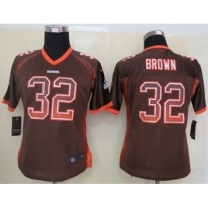 nike women nfl jerseys cleveland browns #32 brown brown[Elite drift fashion]