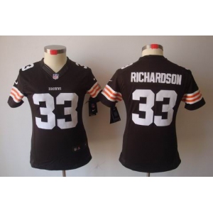 nike women nfl jerseys cleveland browns #33 richardson brown[nike limited]