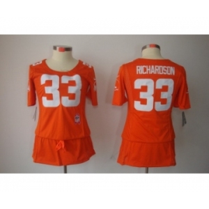 nike women nfl jerseys cleveland browns #33 richardson orange[breast cancer awareness]