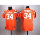 nike youth nfl jerseys cleveland browns #34 crowell orange[nike][new style]