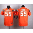 nike youth nfl jerseys cleveland browns #55 mack orange[nike][new style]