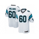 Men Nike Carolina Panthers #60 Daryl Williams Game White NFL Jersey