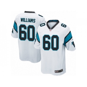 Men Nike Carolina Panthers #60 Daryl Williams Game White NFL Jersey