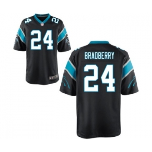 Men's Nike Carolina Panthers #24 James Bradberry Game Black Team Color NFL Jersey