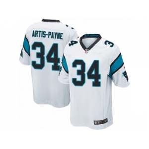 Men's Nike Carolina Panthers #34 Cameron Artis-Payne Game White NFL Jersey