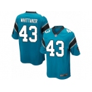 Men's Nike Carolina Panthers #43 Fozzy Whittaker Game Blue Alternate NFL Jersey