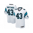 Men's Nike Carolina Panthers #43 Fozzy Whittaker Game White NFL Jersey