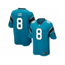 Men's Nike Carolina Panthers #8 Andy Lee Game Blue Alternate NFL Jersey