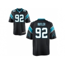 Men's Nike Carolina Panthers #92 Vernon Butler Game Black Team Color NFL Jersey