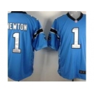 nike nfl jerseys Carolina Panthers #1 Cam Newton Blue [Game]