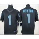 nike nfl jerseys carolina panthers #1 newton black[nike impact limited]