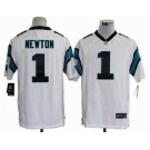 nike nfl jerseys carolina panthers #1 newton white[game]