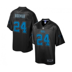 nike nfl jerseys carolina panthers #24 norman black reverse fashion[game]