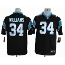 nike nfl jerseys carolina panthers #34 williams black[game]