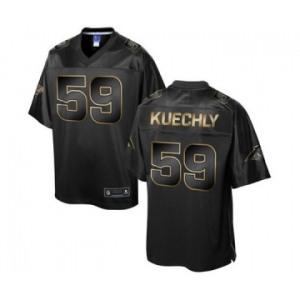 nike nfl jerseys carolina panthers #59 kuechly black gold collection[game]