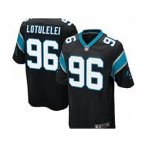 nike nfl jerseys carolina panthers #96 lotulelei black[game]