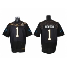 2016 PRO BOWL Nike Carolina Panthers #1 Cam Newton black jerseys(Elite)