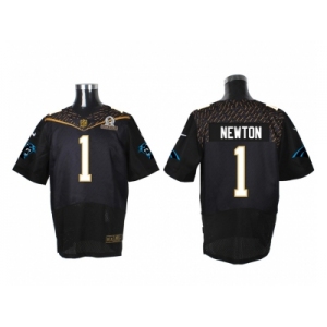 2016 PRO BOWL Nike Carolina Panthers #1 Cam Newton black jerseys(Elite)