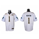 2016 PRO BOWL Nike Carolina Panthers #1 Cam Newton white jerseys(Elite)