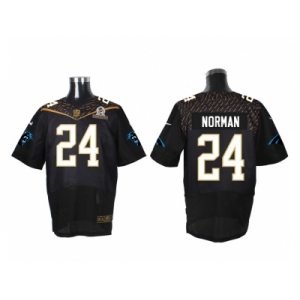 2016 PRO BOWL Nike Carolina Panthers #24 Josh Norman black jerseys(Elite)