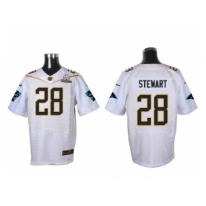 2016 PRO BOWL Nike Carolina Panthers #28 Stewart white jerseys(Elite)