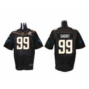 2016 PRO BOWL Nike Carolina Panthers #99 Kawann Short black jerseys(Elite)