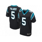 Men Nike Carolina Panthers #5 Michael Palardy Elite Black Team Color NFL Jersey