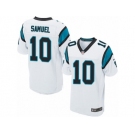 Men's Nike Carolina Panthers #10 Curtis Samuel Elite White NFL Jersey