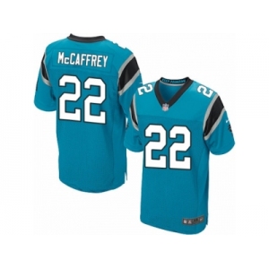 Men's Nike Carolina Panthers #22 Christian McCaffrey Elite Blue Alternate NFL Jersey