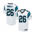 Men's Nike Carolina Panthers #26 Daryl Worley Elite White NFL Jersey