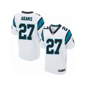 Men's Nike Carolina Panthers #27 Mike Adams Elite White NFL Jersey