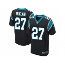 Men's Nike Carolina Panthers #27 Robert McClain Elite Black Team Color NFL Jersey