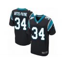 Men's Nike Carolina Panthers #34 Cameron Artis-Payne Elite Black Team Color NFL Jersey