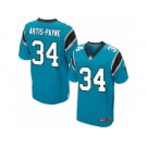 Men's Nike Carolina Panthers #34 Cameron Artis-Payne Elite Blue Alternate NFL Jersey